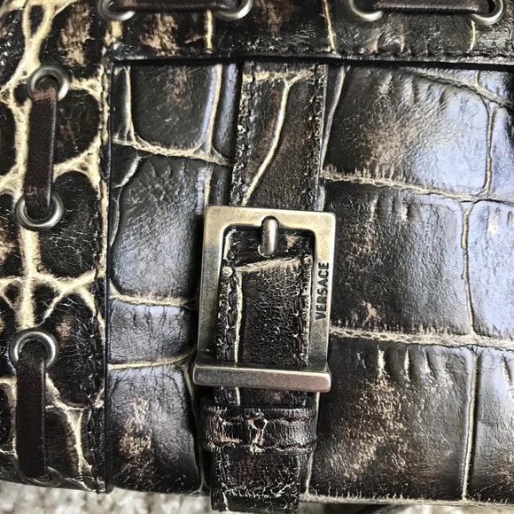 Versace Alligator Clutch - Picture 6 of 12